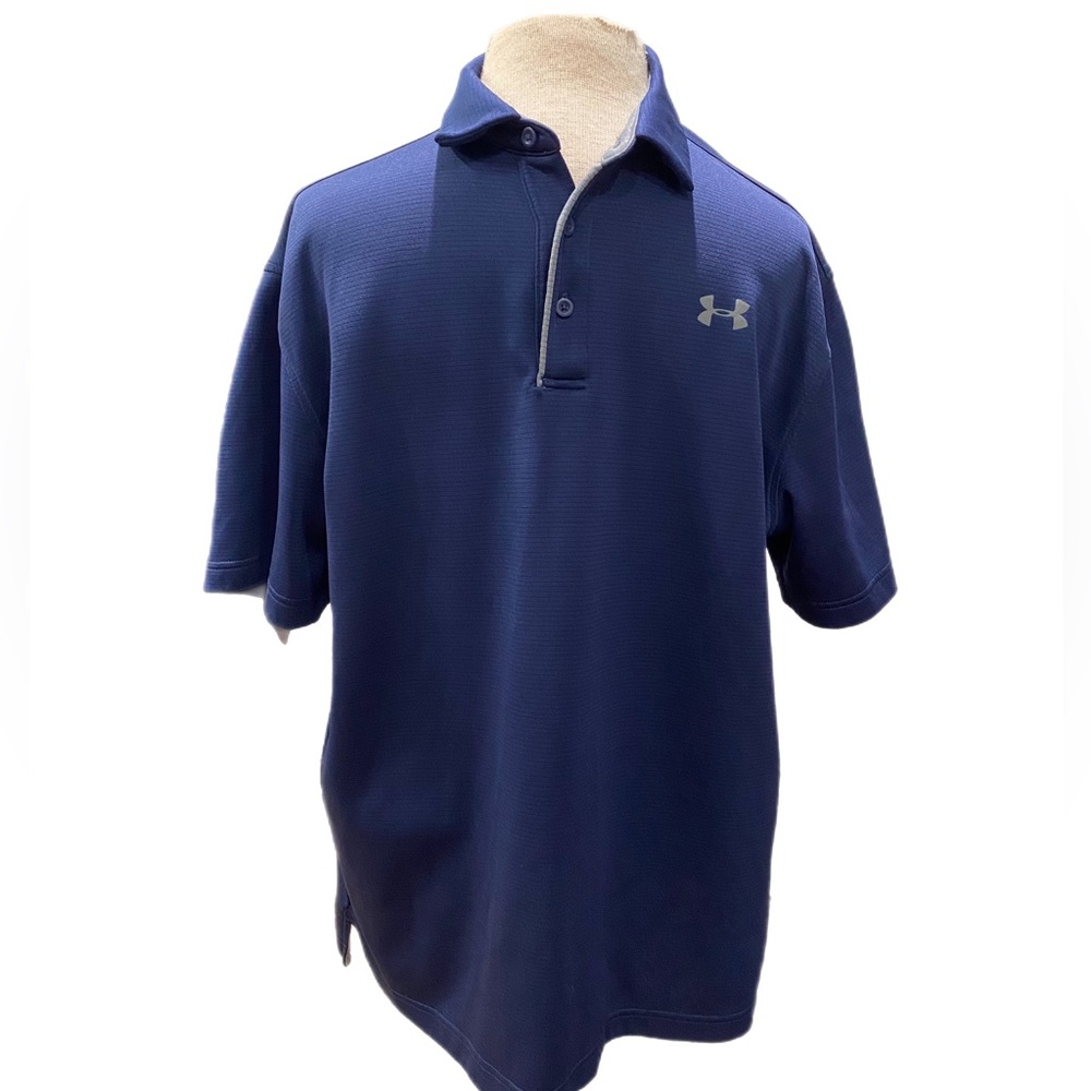 Men’s Under Armour Tech Polo midnight navy/graphite size Large